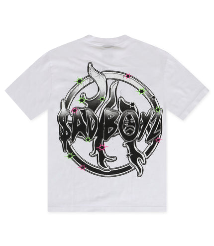 Lost Hills x Sad Boyz Skull Tee - White