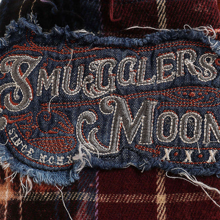 Smugglers Moon Button Up Woven Top - Bleached Plaid