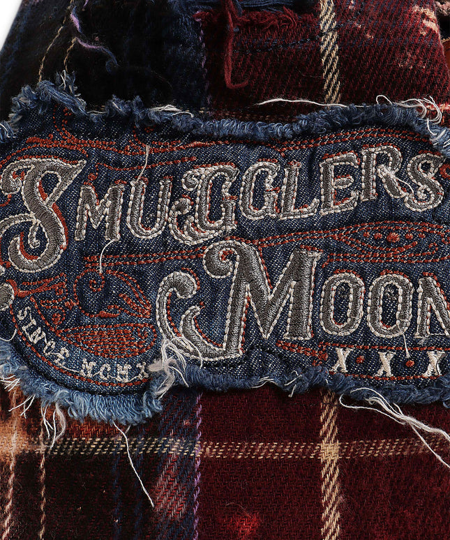 Smugglers Moon Button Up Woven Top - Bleached Plaid