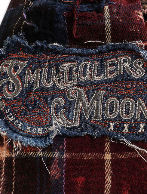 Smugglers Moon Button Up Woven Top - Bleached Plaid