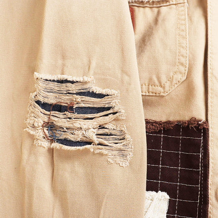 Smugglers Moon Woven Top – Khaki Plaid