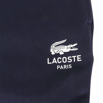  Lacoste Logo Print Joggers - Navy Blue