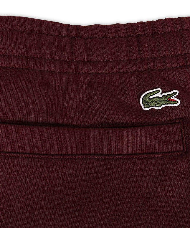 Lacoste Logo Print Joggers - Burgundy