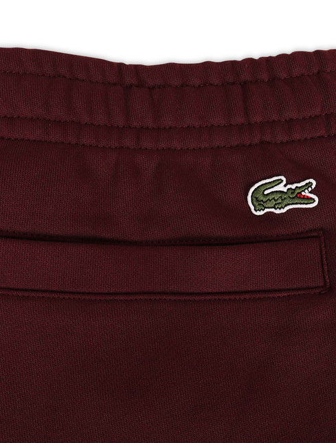 Lacoste Logo Print Joggers - Burgundy