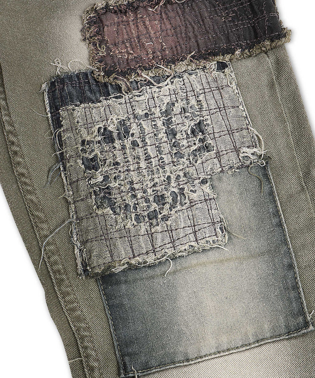 Smugglers Moon Slim Fit Denim Jeans - Olive
