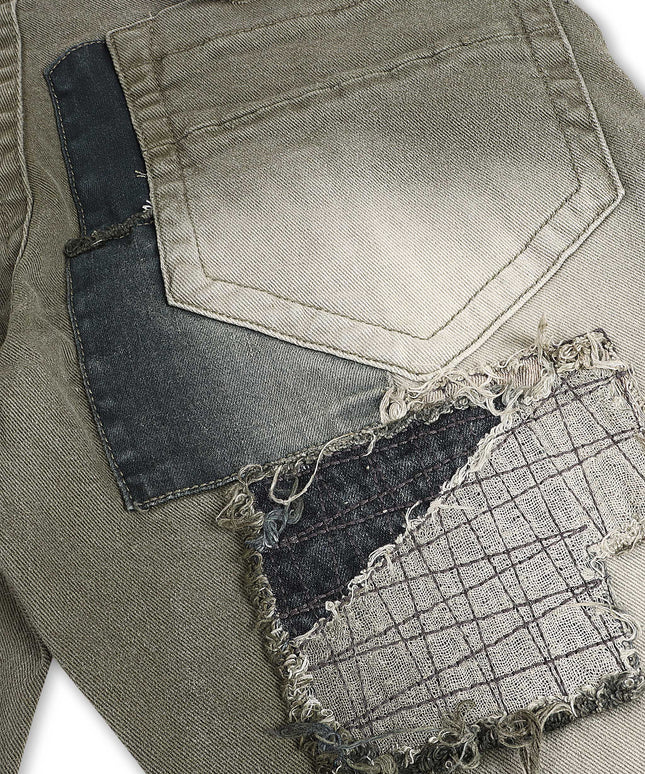 Smugglers Moon Slim Fit Denim Jeans - Olive