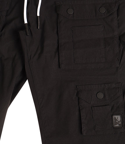 Makobi Colton Nylon Cargo Pants - Black