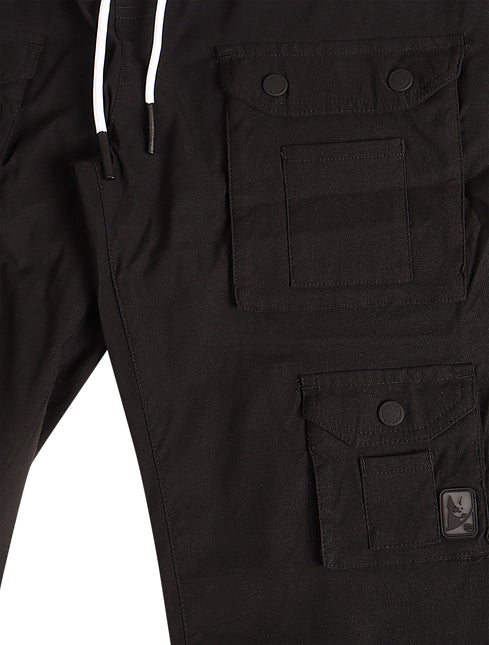 Makobi Colton Nylon Cargo Pants - Black