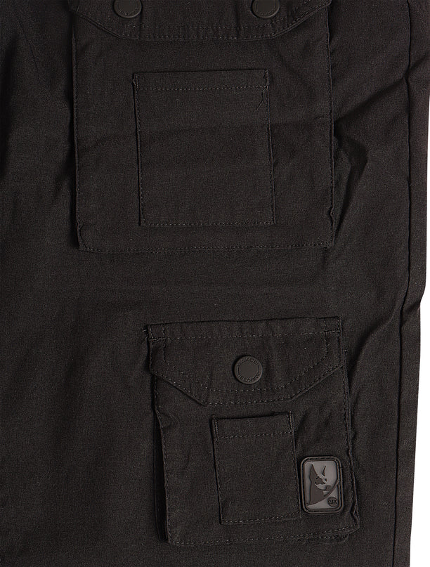 Makobi Colton Nylon Cargo Pants - Black