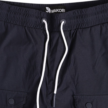 Makobi Colton Nylon Cargo Pants - Navy
