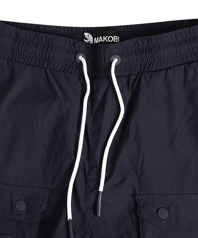 Makobi Colton Nylon Cargo Pants - Navy