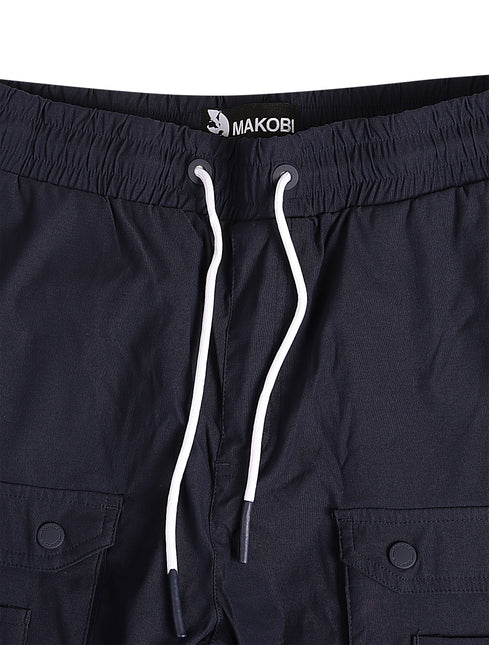 Makobi Colton Nylon Cargo Pants - Navy