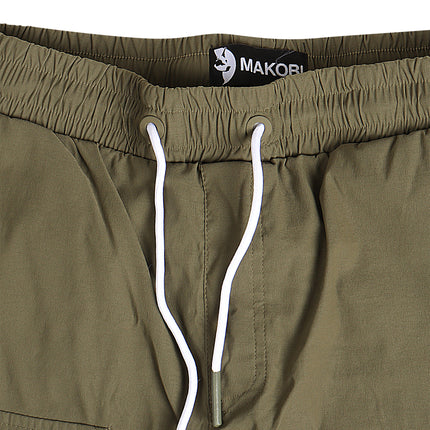 Makobi Colton Nylon Cargo Pants - Olive