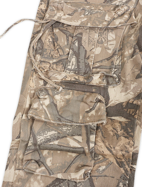 Smoke Rise Multi Cargo Pocket Slim Fit Jean - Hunting Camo