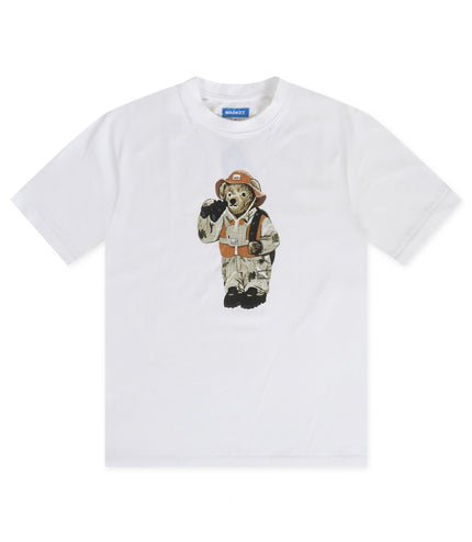 Market Hunter Bear Tee - White