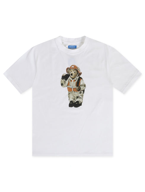 Market Hunter Bear Tee - White