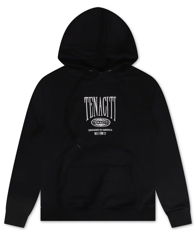 Sudadera con capucha Tenaciti Designed in America - Negro azabache