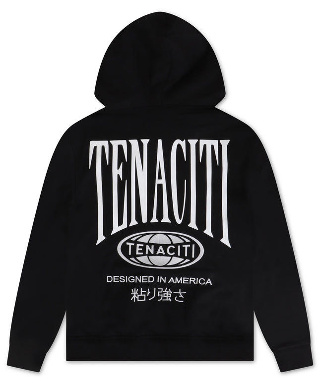 Sudadera con capucha Tenaciti Designed in America - Negro azabache