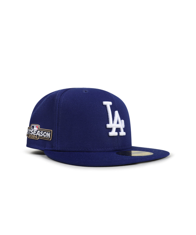 New Era 5950 Dodgers Post Season 2024 Fitted Hat - Royal Blue