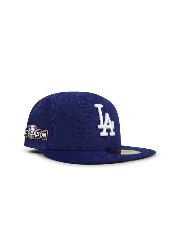 New Era 5950 Dodgers Post Season 2024 Fitted Hat - Royal Blue