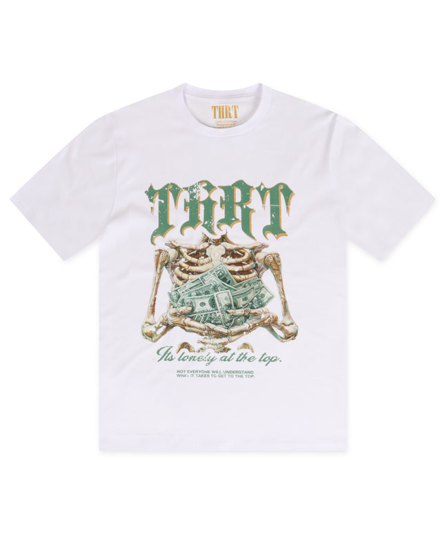 Thrt Denim Lonely At The Top Tee - White