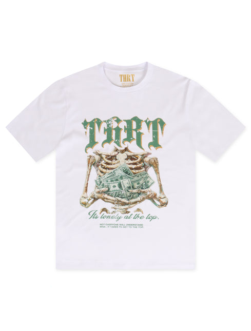 Thrt Denim Lonely At The Top Tee - White