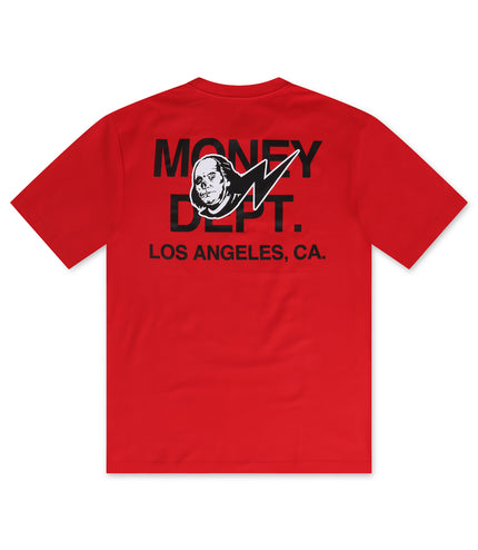 Money Dept x All Cash Graphic Tee - Red