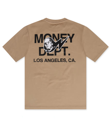 Money Dept. x All Cash Graphic Tee - Brown