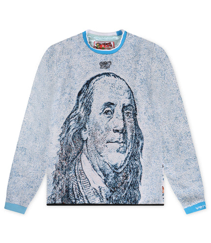 VeryRare Blueface Benjamins Crewneck - Blue