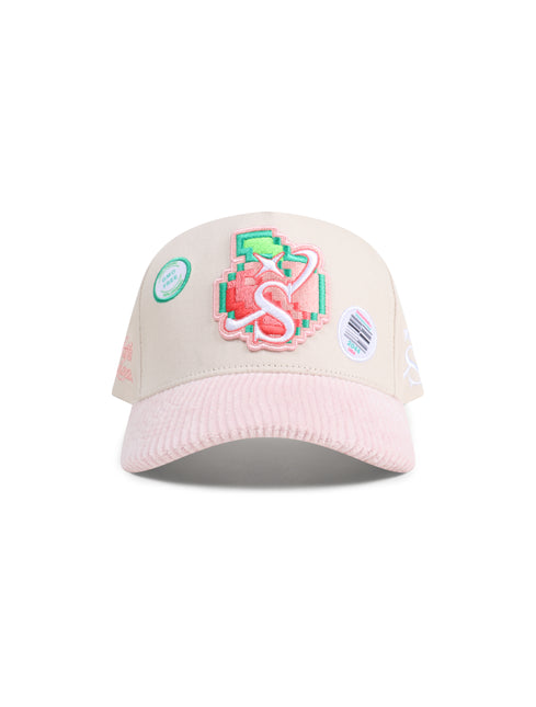 Sugarhill All Natural Hat - Cream/Pink Corduroy