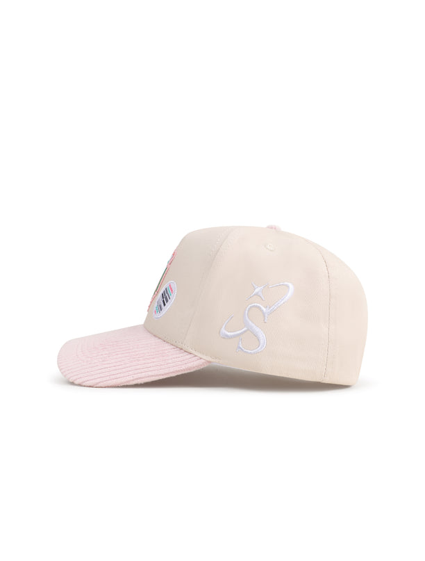 Sugarhill All Natural Hat - Cream/Pink Corduroy