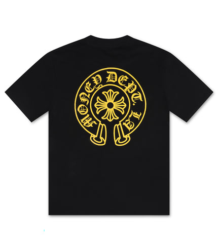 Money Dept. Old English Tee - Black/Yellow