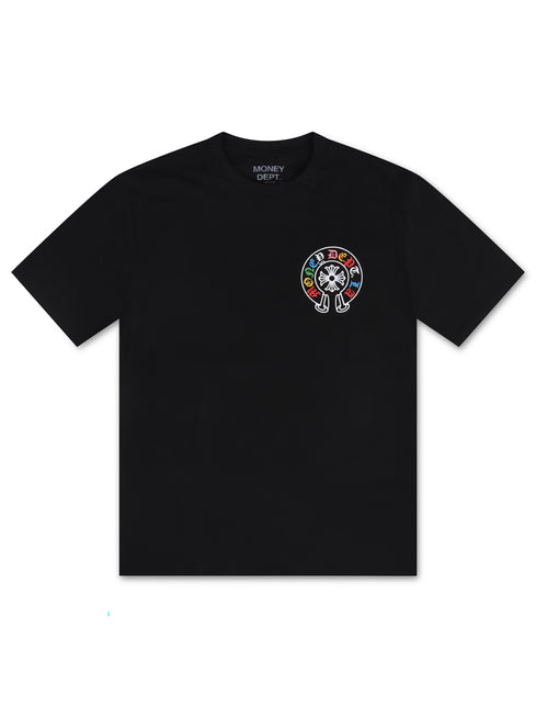 Money Dept. Old English Tee - Black/Multi