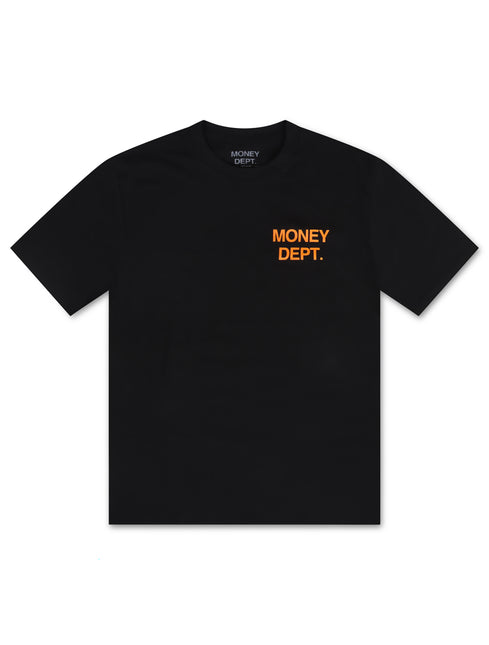 Money Dept. Los Angeles Heavyweight Tee - Black/Orange