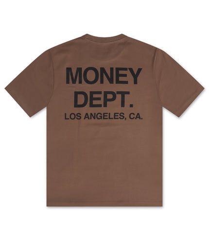 Money Dept. Los Angeles Heavyweight Tee - Light Brown/Black