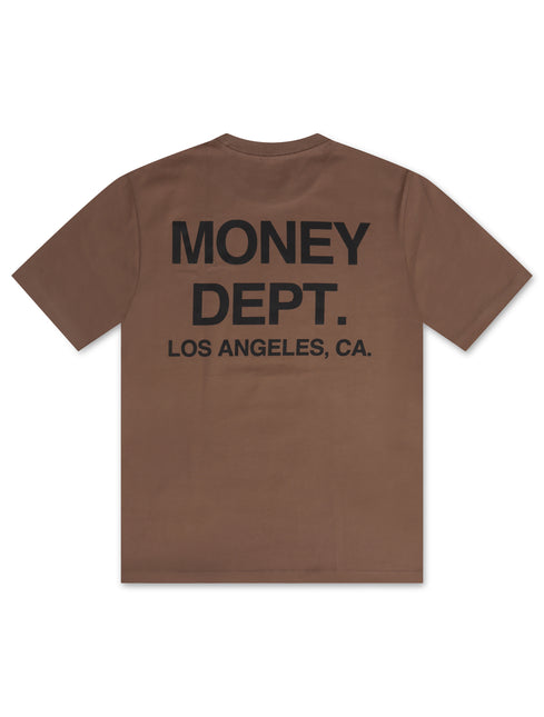 Money Dept. Los Angeles Heavyweight Tee - Light Brown/Black