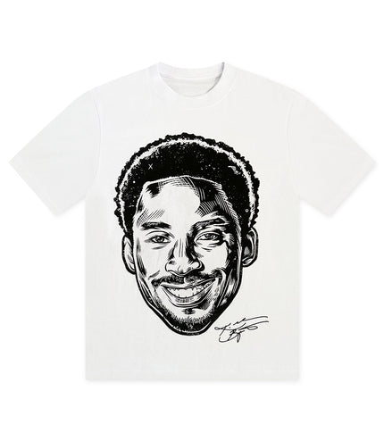 Retro Flair Kobe Sketch Face Tee - White