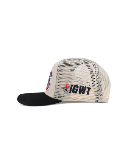 GasNYC Black History Trucker Hat - Off White/Black