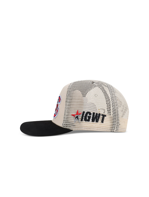 GasNYC Black History Trucker Hat - Off White/Black