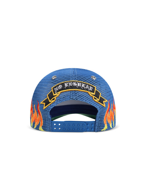 GasNYC Nascar Trucker Hat - Off White/Blue