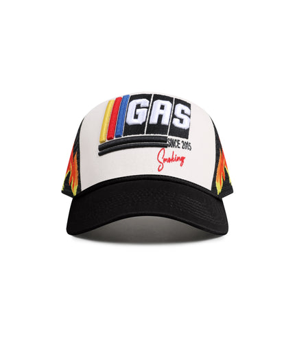 GasNYC Nascar Trucker Hat - Beige/Black