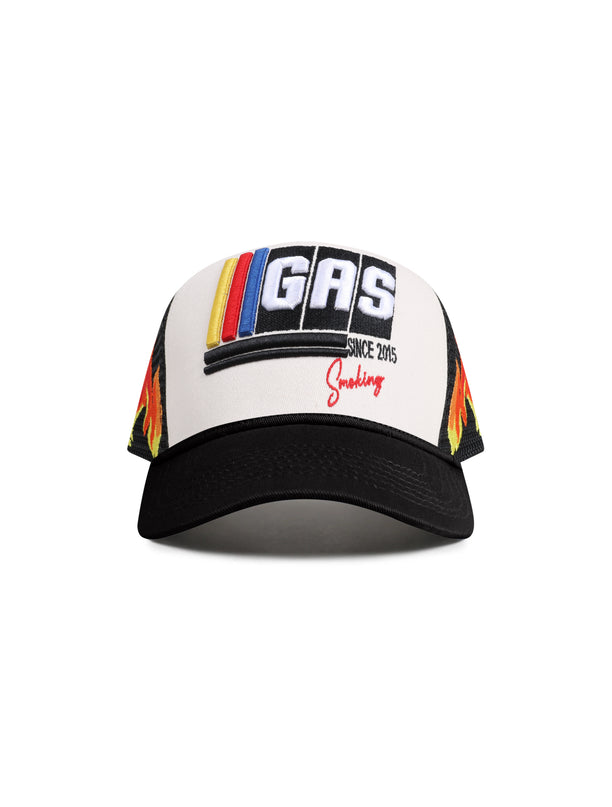 GasNYC Nascar Trucker Hat - Beige/Black