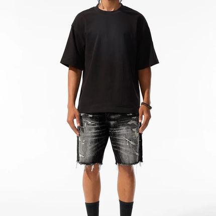 Jordan Craig Landman Denim Shorts - Industrial Black