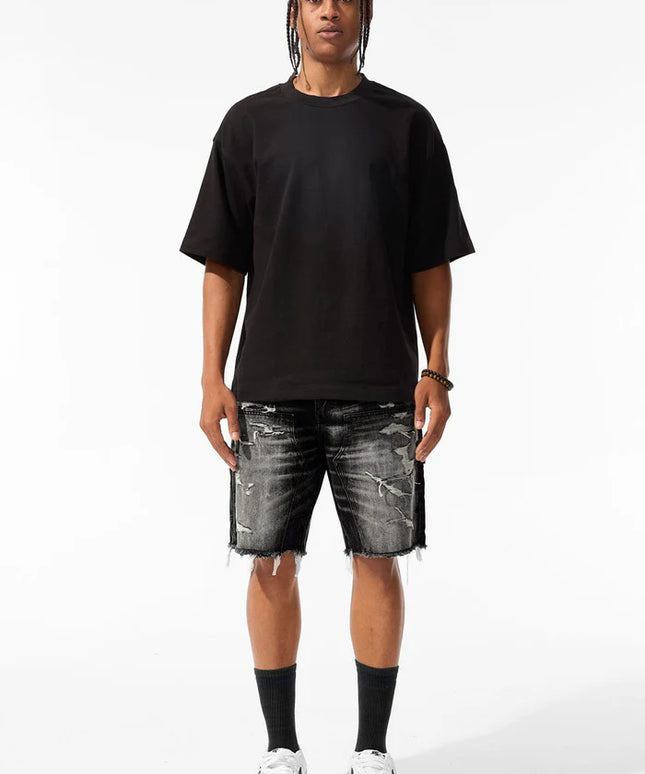 Jordan Craig Landman Denim Shorts - Industrial Black