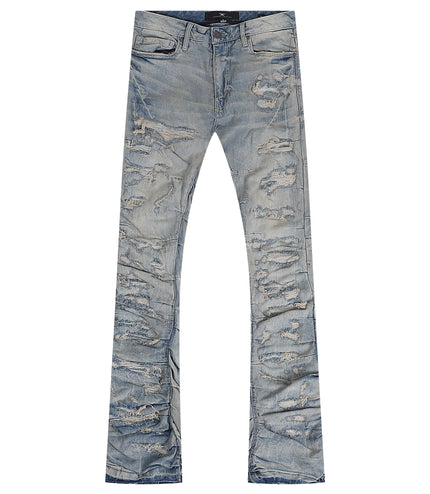 Buy Jordan Craig Stacked Jeans – Cream Wash, Shredded