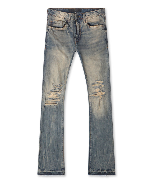 Jordan Craig Stacked Shredded Jeans - Vintage