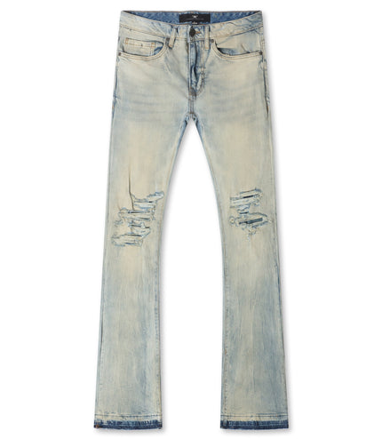 Jordan Craig Stacked Shredded Jeans - Iced Lager