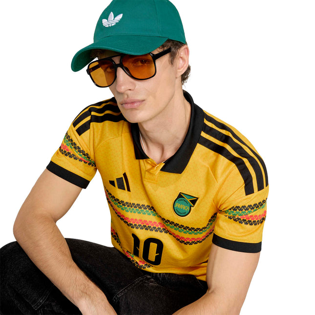 Adidas Mens Jamaica 26 x Bob Marley Home Jersey - Gold
