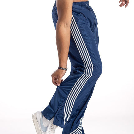 Kindred Nylon Sriped Pants - Navy