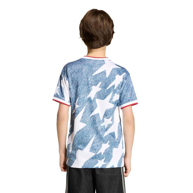 Adidas Kids Denim Graphic Jersey - Blue